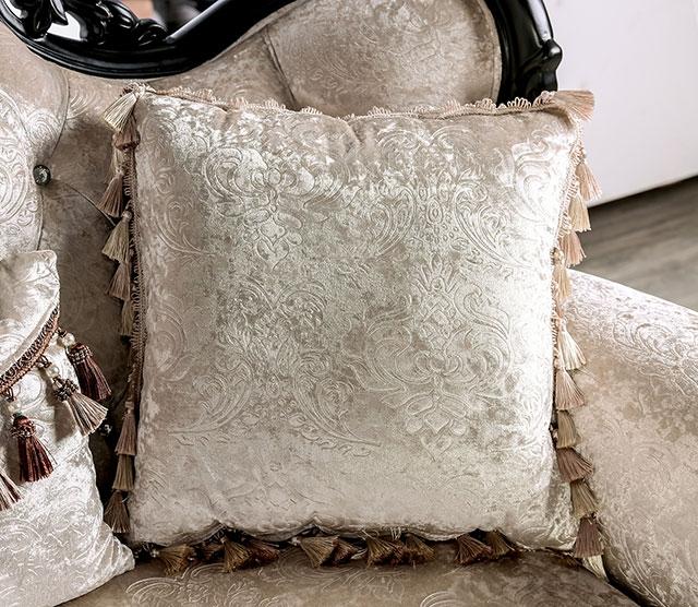 Acapulco White & Espresso Sofa - LATIN HOME FURNITURE - (POMONA,CA)