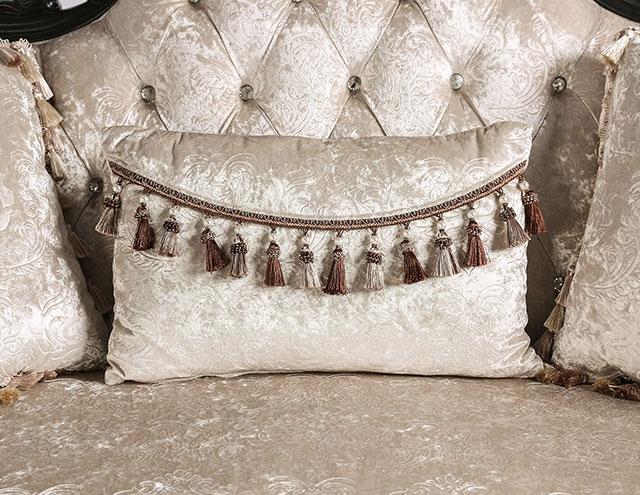 Acapulco White & Espresso Sofa - LATIN HOME FURNITURE - (POMONA,CA)