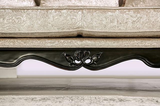 Acapulco White & Espresso Sofa - LATIN HOME FURNITURE - (POMONA,CA)