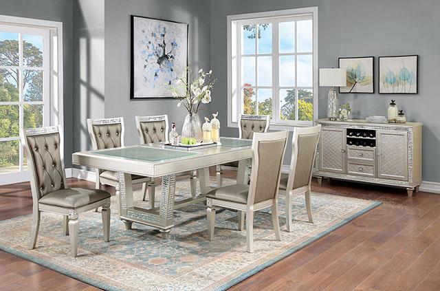 Adelina Dining Table Set - LATIN HOME FURNITURE - (POMONA,CA)