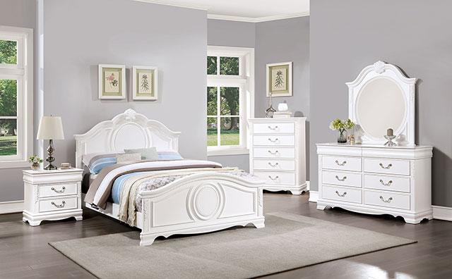 ALECIA Dresser, White - LATIN HOME FURNITURE - (POMONA,CA)
