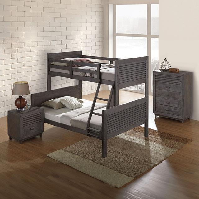 Witham Twin/Full & Twin/Twin Bunk Bed - LATIN HOME FURNITURE - (POMONA,CA)