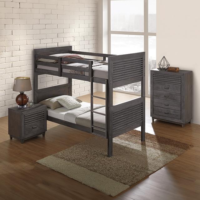 Witham Twin/Full & Twin/Twin Bunk Bed - LATIN HOME FURNITURE - (POMONA,CA)