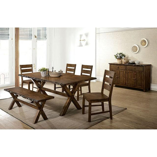 Woodworth Walnut Padded Side Chair (2/CTN) - LATIN HOME FURNITURE - (POMONA,CA)