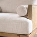 ALESUND Sofa, Beige/Light Oak, Natural & Brown - LATIN HOME FURNITURE - (POMONA,CA)