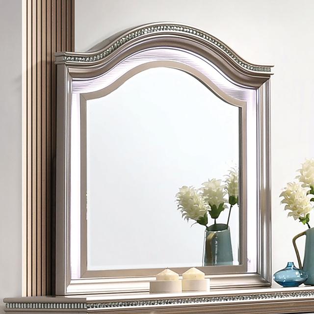 ALLIE Mirror Beige & Rose Gold - LATIN HOME FURNITURE - (POMONA,CA)
