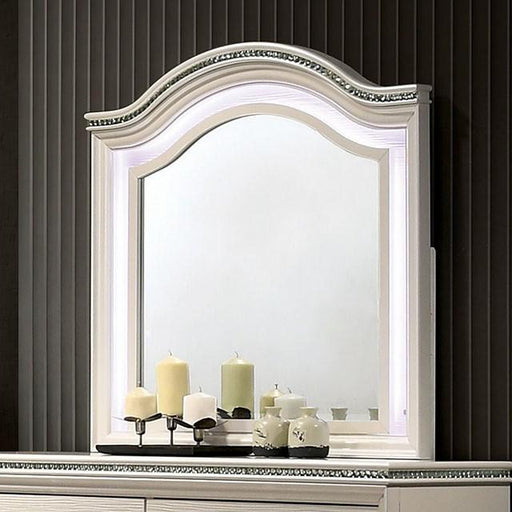 ALLIE Mirror Beige & Rose Gold - LATIN HOME FURNITURE - (POMONA,CA)