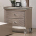 ALLIE Night Stand Beige & Rose Gold - LATIN HOME FURNITURE - (POMONA,CA)