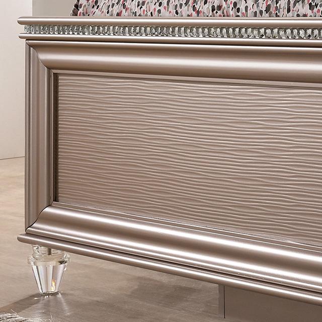 Allie Bed Beige & Pink - LATIN HOME FURNITURE - (POMONA,CA)