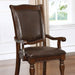 Alpena Brown Cherry/Espresso Arm Chair & Side Chair (2/CTN) - LATIN HOME FURNITURE - (POMONA,CA)