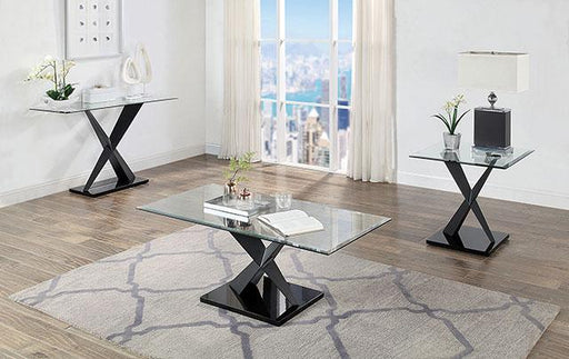 XANTHUS End Table, Black - LATIN HOME FURNITURE - (POMONA,CA)