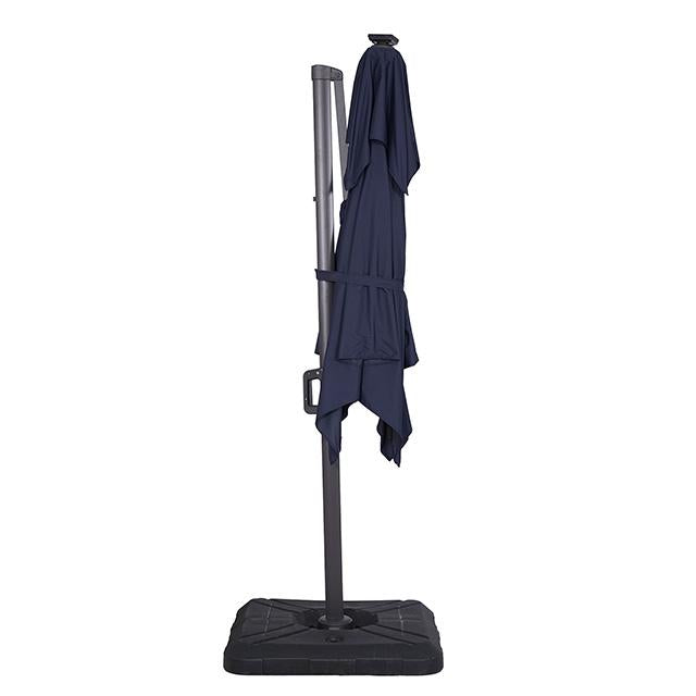 Xico 8 Ft Square Umbrella w/ Double Top w/ LED Light + 37" Large Base - LATIN HOME FURNITURE - (POMONA,CA)