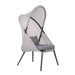 Alverta Foldable Chair Grey & Black (2/Ctn) - LATIN HOME FURNITURE - (POMONA,CA)
