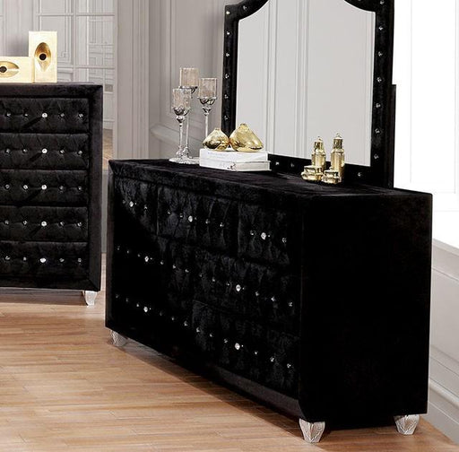 Alzire Black & Gray Dresser - LATIN HOME FURNITURE - (POMONA,CA)