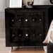 Alzire Black & Blue Night Stand - LATIN HOME FURNITURE - (POMONA,CA)