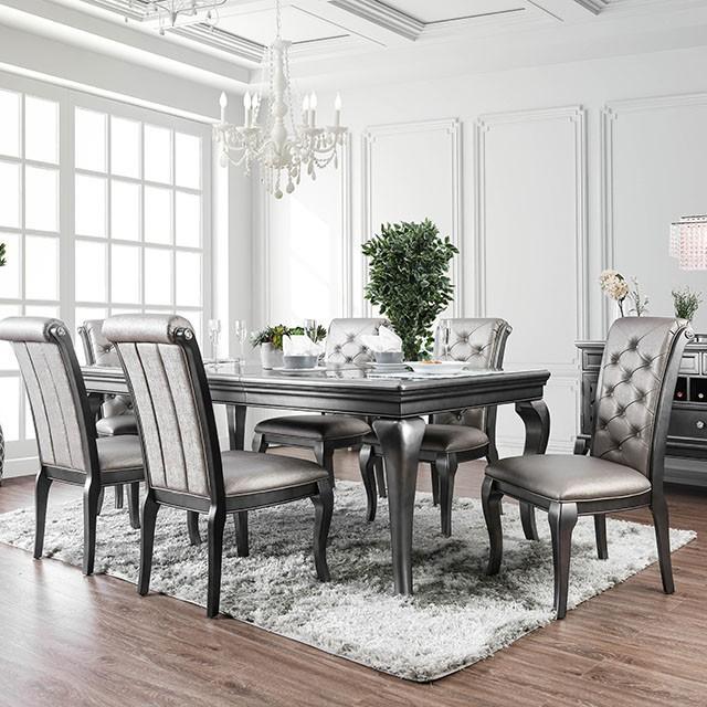 Amina Gray Dining Table - LATIN HOME FURNITURE - (POMONA,CA)