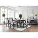 Amina Gray Dining Table - LATIN HOME FURNITURE - (POMONA,CA)