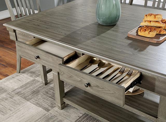 ANAYA Counter Ht. Table, Gray - LATIN HOME FURNITURE - (POMONA,CA)
