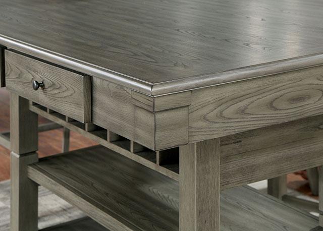 ANAYA Counter Ht. Table, Gray - LATIN HOME FURNITURE - (POMONA,CA)