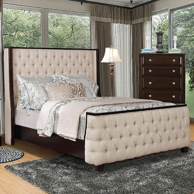 Camille Queen Bed - LATIN HOME FURNITURE - (POMONA,CA)