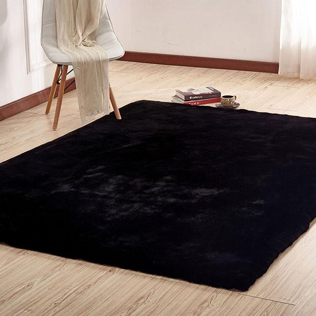 Caparica Black 5' X 7' Area Rug - LATIN HOME FURNITURE - (POMONA,CA)