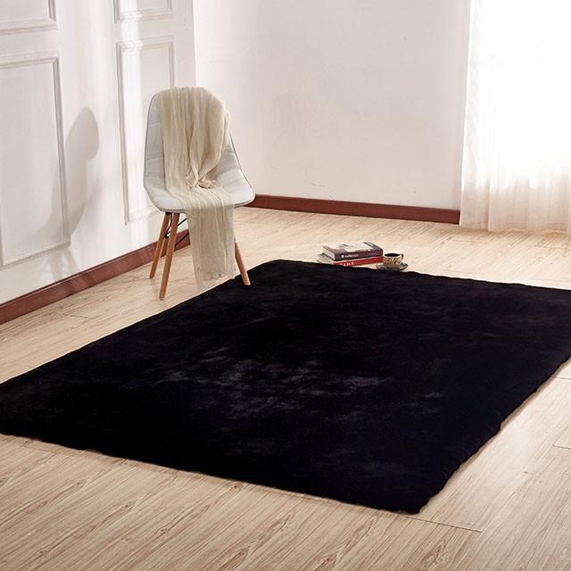 Caparica Black 5' X 7' Area Rug - LATIN HOME FURNITURE - (POMONA,CA)