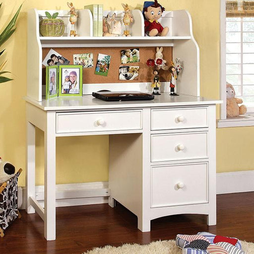Omnus White Desk - LATIN HOME FURNITURE - (POMONA,CA)