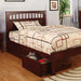 Carus Cherry Twin Bed - LATIN HOME FURNITURE - (POMONA,CA)