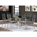 Casper Chrome Dining Table - LATIN HOME FURNITURE - (POMONA,CA)