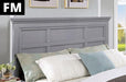 Castlile Bed Grey - LATIN HOME FURNITURE - (POMONA,CA)