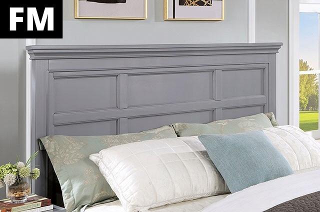 Castlile Bed Grey - LATIN HOME FURNITURE - (POMONA,CA)