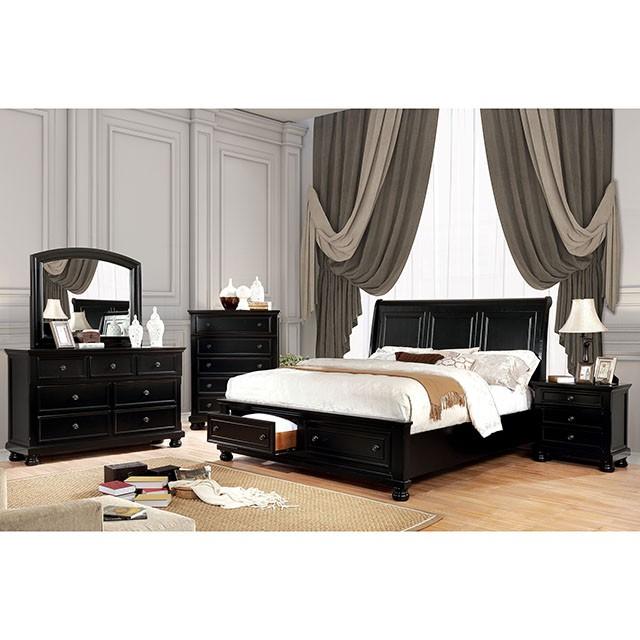 Castor Brown Cherry Queen, E.King, & Cal.King Bed - LATIN HOME FURNITURE - (POMONA,CA)