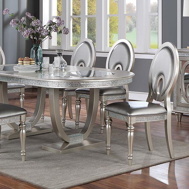 Cathalina 7 Pc Dining Table Set - LATIN HOME FURNITURE - (POMONA,CA)