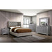 Cayla Cal.King, E.King, & Queen Bed Silver & Grey - LATIN HOME FURNITURE - (POMONA,CA)