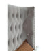 Cayla Cal.King, E.King, & Queen Bed Silver & Grey - LATIN HOME FURNITURE - (POMONA,CA)