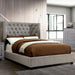 Cayla Cal.King, E.King, & Queen Bed Silver & Grey - LATIN HOME FURNITURE - (POMONA,CA)