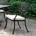 Charissa Antique Black/Beige Arm Chair (4/CTN) - LATIN HOME FURNITURE - (POMONA,CA)