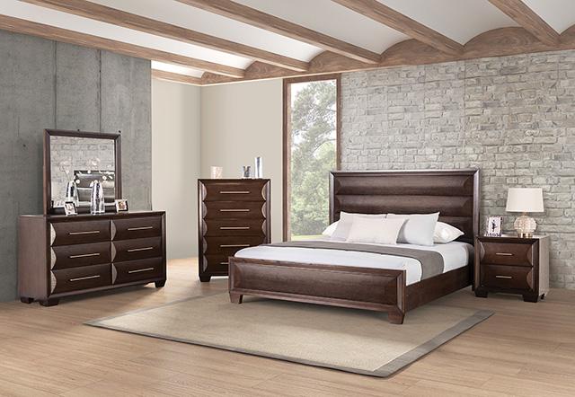 Hinwitz E.King & Queen Bed - LATIN HOME FURNITURE - (POMONA,CA)