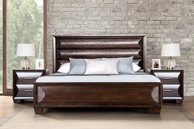 Hinwitz E.King & Queen Bed - LATIN HOME FURNITURE - (POMONA,CA)