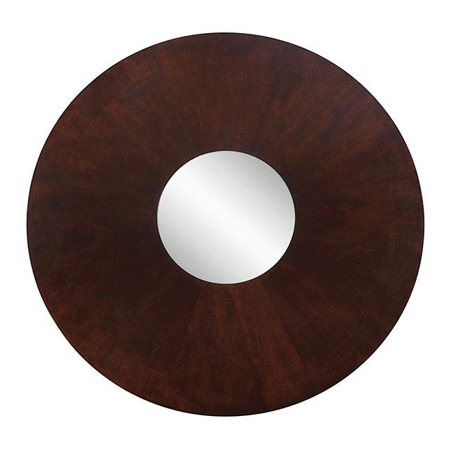 Cimma Espresso Round Dining Table - LATIN HOME FURNITURE - (POMONA,CA)