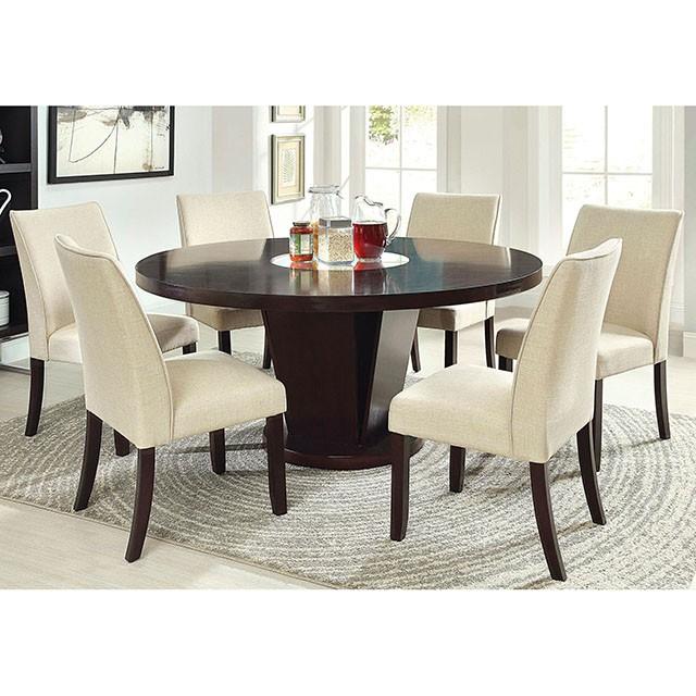 Cimma Espresso/Ivory Side Chair (2/CTN) - LATIN HOME FURNITURE - (POMONA,CA)