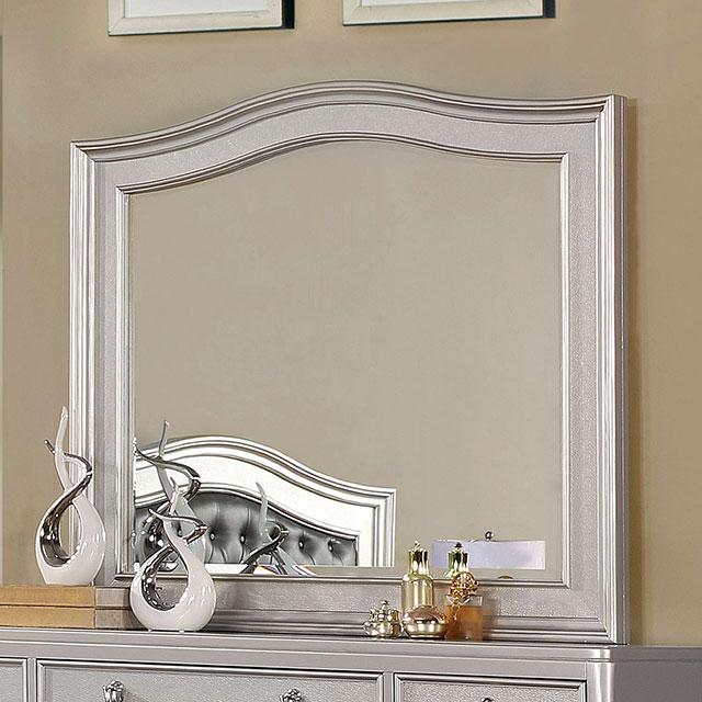 Ariston Mirror White, Silver, & Black - LATIN HOME FURNITURE - (POMONA,CA)