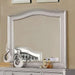 Ariston Mirror White, Silver, & Black - LATIN HOME FURNITURE - (POMONA,CA)