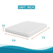 Artemisia 10" Memory Foam Mattress White - LATIN HOME FURNITURE - (POMONA,CA)