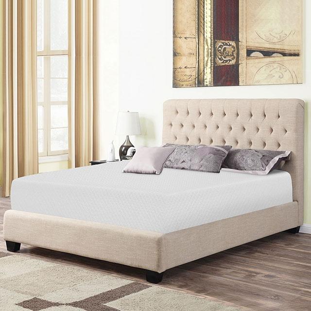 Artemisia 8" Cal. King, E.King, Full, & Queen Memory Foam Mattress - LATIN HOME FURNITURE - (POMONA,CA)