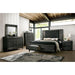 Demetria Metallic Gray Night Stand - LATIN HOME FURNITURE - (POMONA,CA)