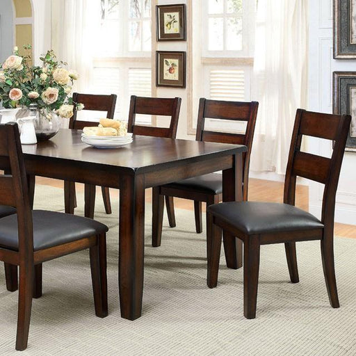 DICKINSON I Dark Cherry Dining Table w/ 18" Leaf - LATIN HOME FURNITURE - (POMONA,CA)