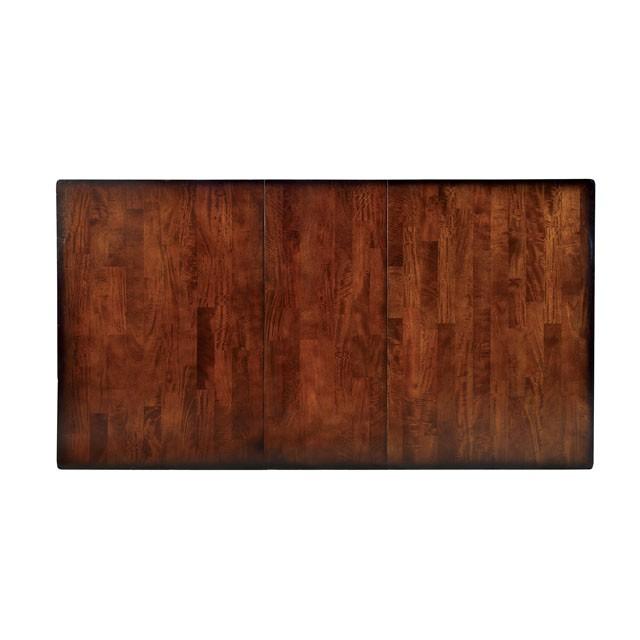 DICKINSON I Dark Cherry Dining Table w/ 18" Leaf - LATIN HOME FURNITURE - (POMONA,CA)