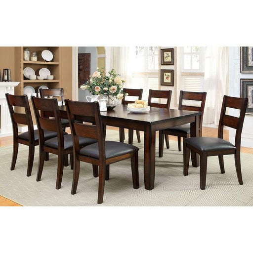 DICKINSON I Dark Cherry Dining Table w/ 18" Leaf - LATIN HOME FURNITURE - (POMONA,CA)