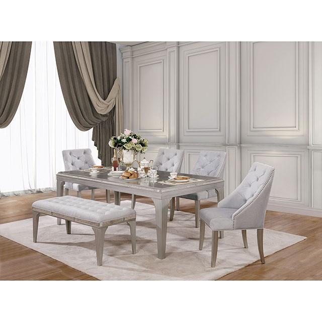 Diocles Dining Table Set with Bench - LATIN HOME FURNITURE - (POMONA,CA)